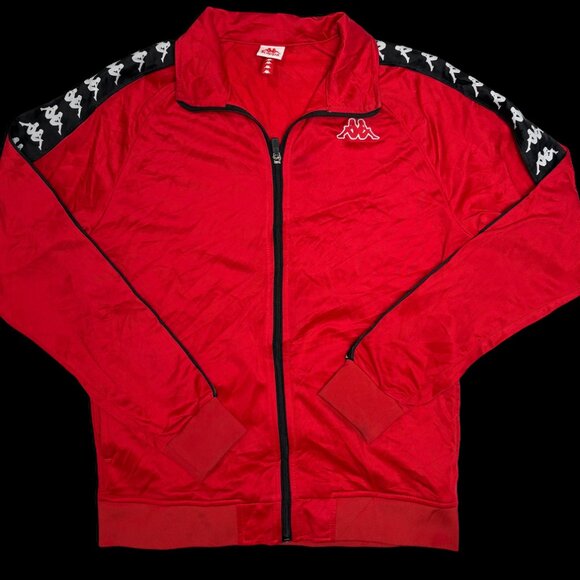 Kappa Red Black Banda Astoria Track Jacket - Picture 2 of 11